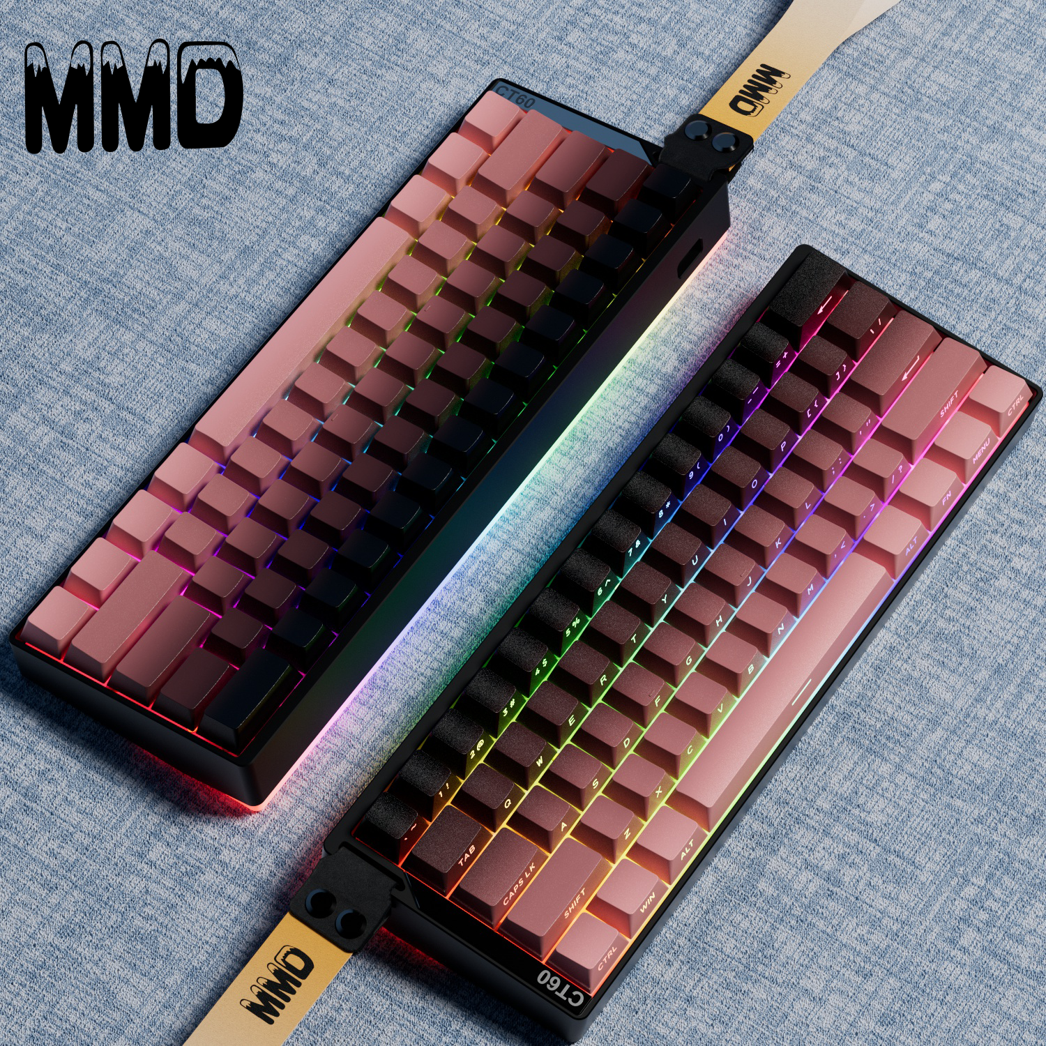 MMD CT60磁轴键盘CNC铝合金机械键盘壳游戏电竞专用无畏契约打瓦