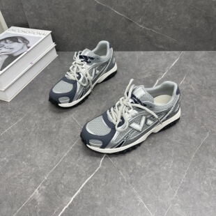 显脚小网面舒适休闲阿甘鞋 诺曼町真皮厚底登山运动鞋 女2026春新款