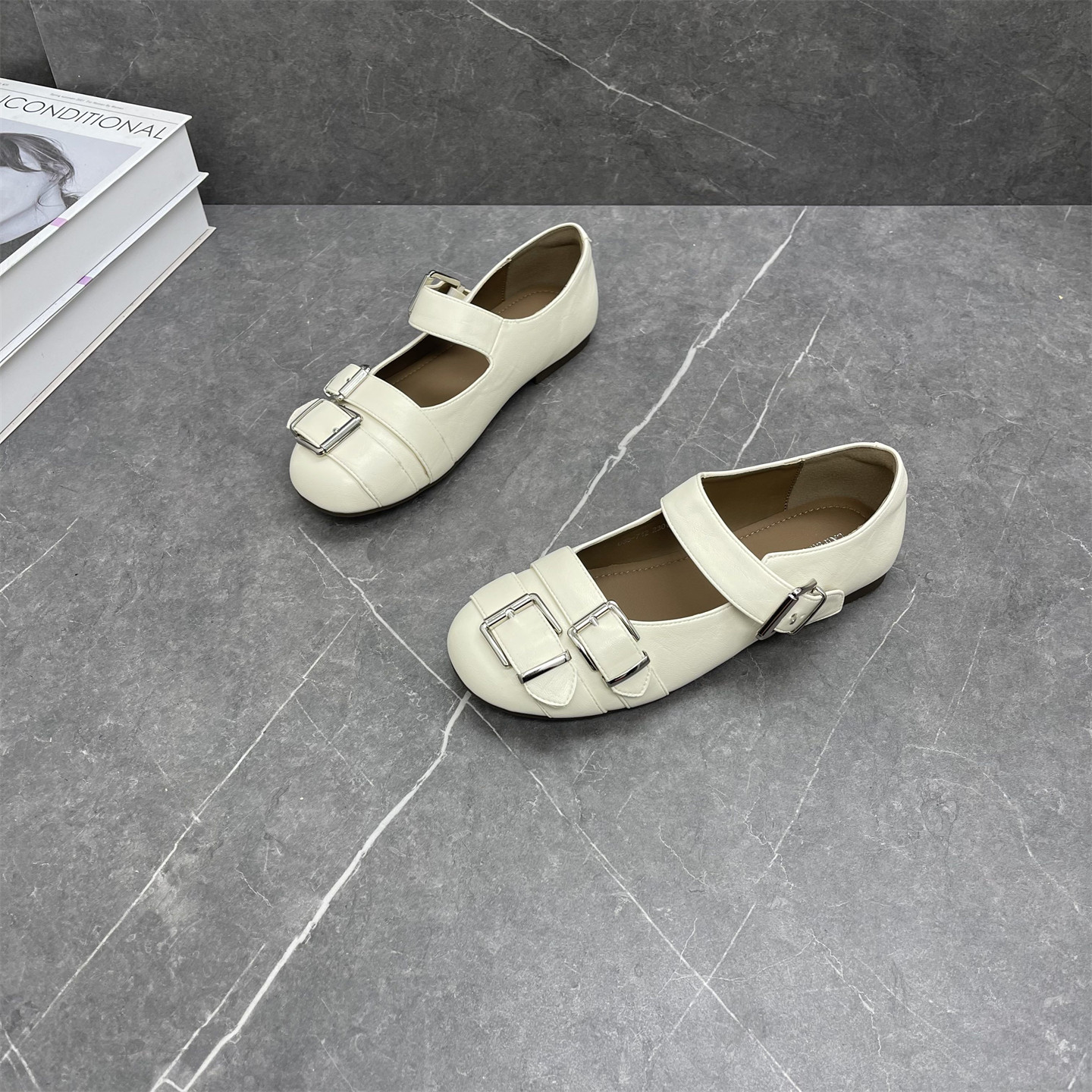 皮带扣玛丽珍鞋女2026年春新款平底浅口单鞋百搭舒适软底芭蕾舞鞋,女鞋,玛丽珍鞋,淘宝优惠券,粉丝福利购,淘宝优惠卷