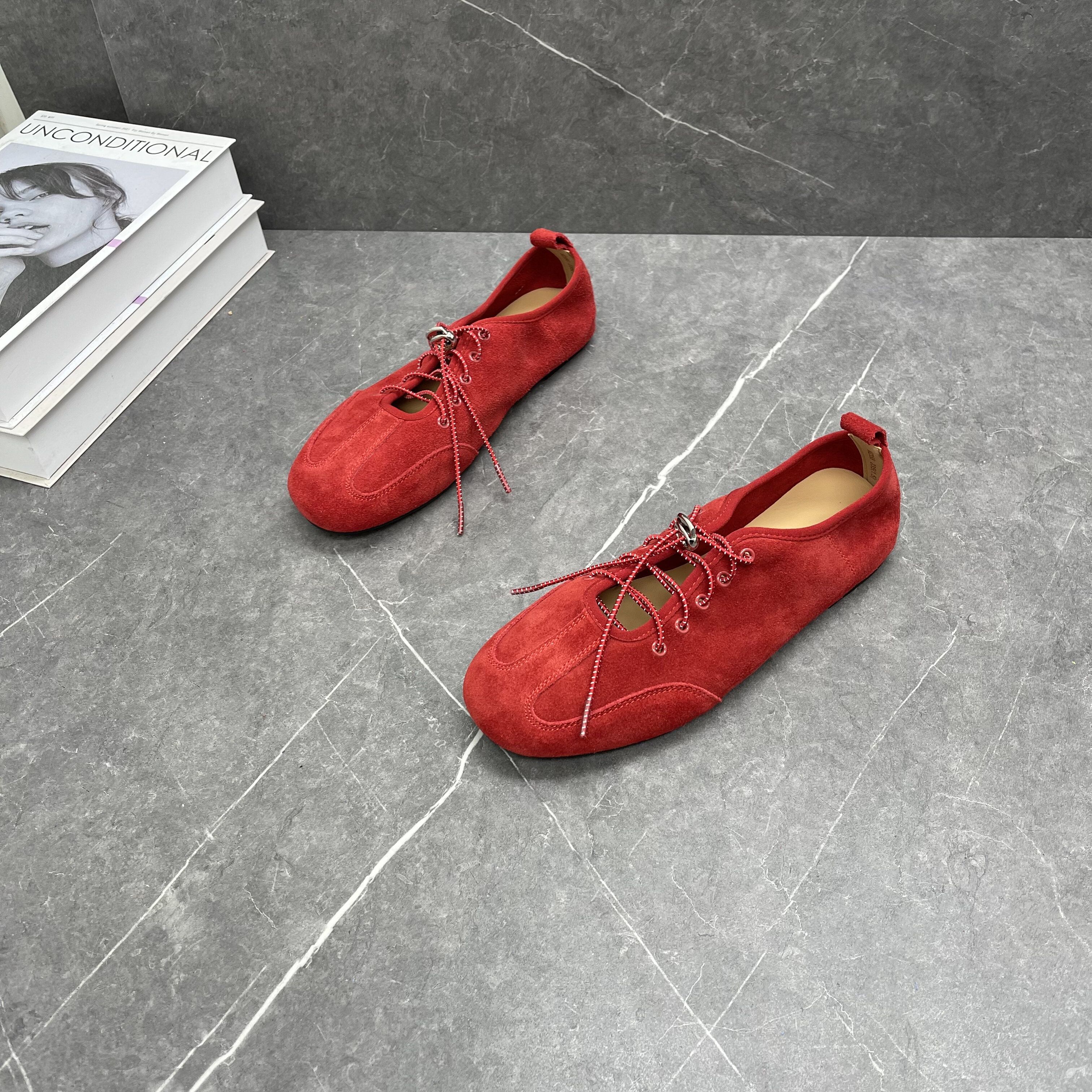 芭蕾舞软底单鞋女2026春新款复古平底德训鞋镂空时尚松紧带休闲鞋,女鞋,德训鞋,淘宝优惠券,粉丝福利购,淘宝优惠卷