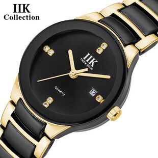 IIK 1265厂家直售外贸经典防水情侣手表日历跨境热卖批发男士手表