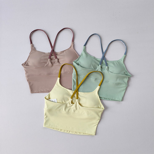 交叉美背文胸背心式瑜伽内衣