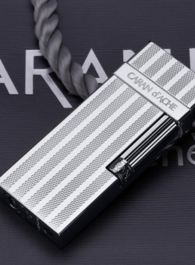 日本原装CARAN d'ACHE凯兰帝打火机CD30火石充气高档商务礼品男士