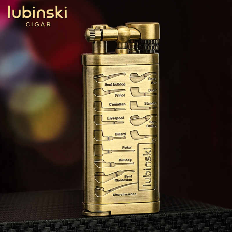 明火烟斗打火机Lubinski锌合金
