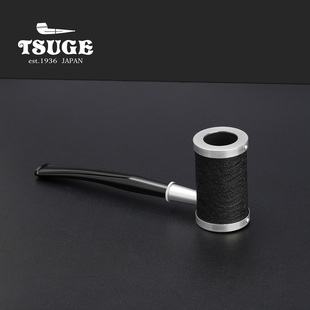 TSUGE拓植日本进口烟斗石楠木拓植平底金属酒杯系列麻面3mm 皮面