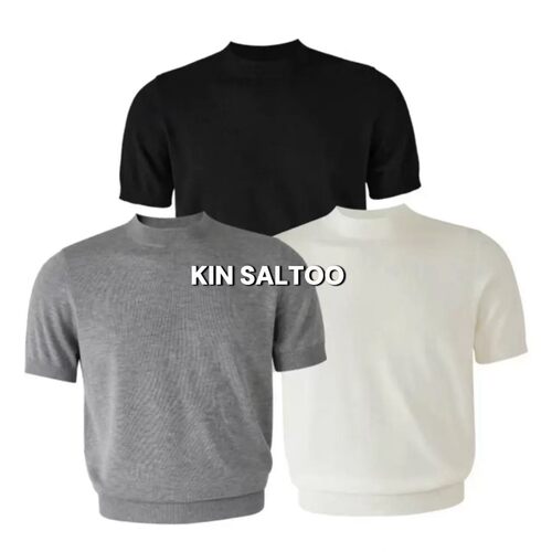 KINSALTOO老钱针织软糯亲肤T恤