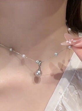 夏季爆款满天星闪耀珍珠项链女