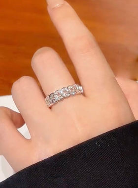 银色钱多多钱串子铜钱戒指女