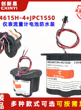 CXINY ER34615H-4+JPC1550水表燃气表流量计GPS防水3.6V锂电池组