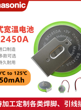 松下BR2450A/GBN西门子工控PLC人机界面触摸屏医疗设备3V纽扣电池