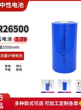CR26500 3V锂电池智能水表涡轮流量计PLC工控电池组6V BR-CCF2TH