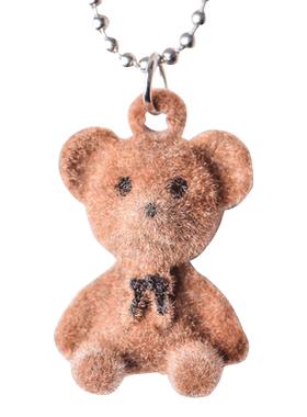 毛绒锁骨链ins小熊项链