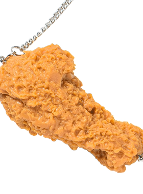 搞笑个性鸡翅大张伟干饭人项链