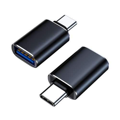 黑色otg转接头typec转USB3.0适用