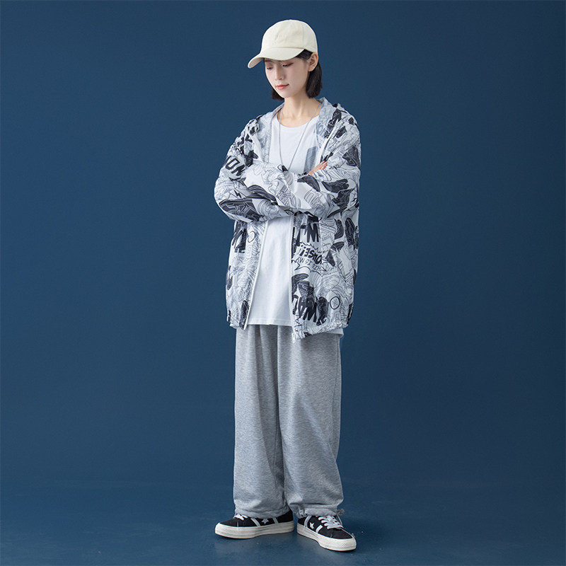 2023新款夏季防晒衣男潮宽松夹克连帽防晒服皮肤衣外套1FS2603P25,男装夹克,电商A097