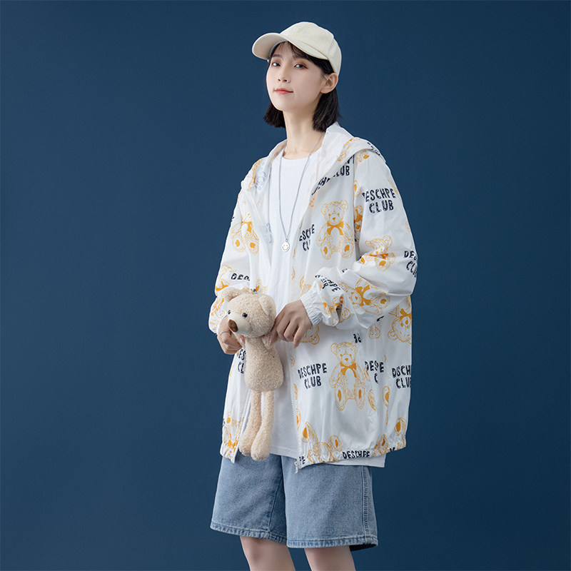 2023新款防晒衣男潮宽松夏季夹克连帽防晒服皮肤衣外套FS2601P25,男装夹克,电商A097
