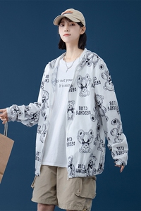 2023新款防晒衣男潮宽松夏季夹克连帽防晒服皮肤衣外套FS2601P25图片