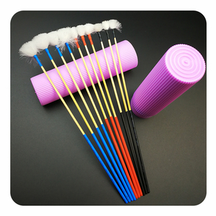 采耳竹柄鹅毛棒10支装掏耳朵工具大中小鹅绒球毛刷挖耳勺软刷按摩