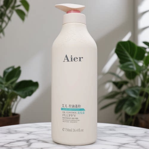 Aier艾儿控油蓬松洗发水750ml按压式清洁去屑头皮护理