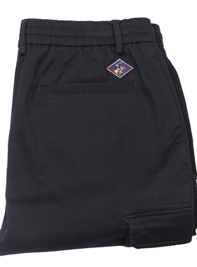 BHPC比华利保罗秋季新品棉质时尚百搭多袋款系带九分裤 工装裤