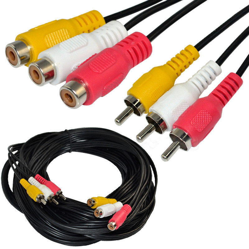 AV莲花音视频线延长线公对母3对3红黄白机顶盒电视加长连接线,3C数码配件,视频线/音频线/AV线,淘宝优惠券,粉丝福利购,淘宝优惠卷
