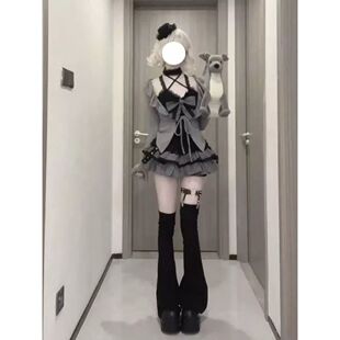 今年流行的女装套装温柔风超好看针织开衫吊带半身裙三件套25秋季