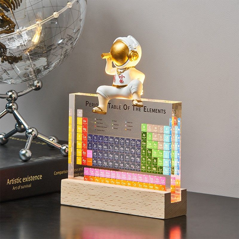 宇航员元素周期表发光亚克力摆件