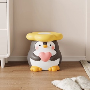 可爱企鹅造型凳子实用入户门凳家居装饰品玄关客厅落地摆件换鞋凳
