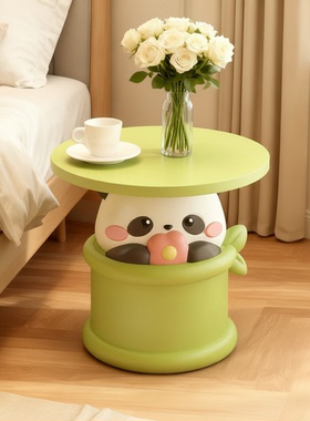 国潮熊猫树脂收纳桌面摆件礼物