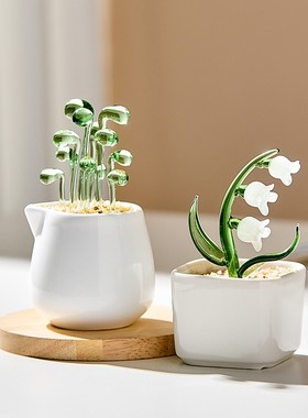 玻璃花卉装饰摆件创意花盆