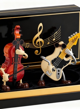 卡通音乐乐器桌面摆件礼盒