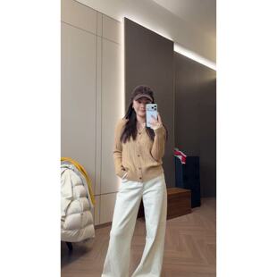 S560 假两件小麻花V领针织衫 SANMI 叁米