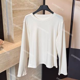 版 小糯米长袖 圆领长袖 打底T恤 SANMI 3083 叁米