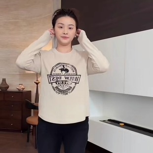 T恤 SANMI 磨毛长袖 马上有钱 J1525 叁米