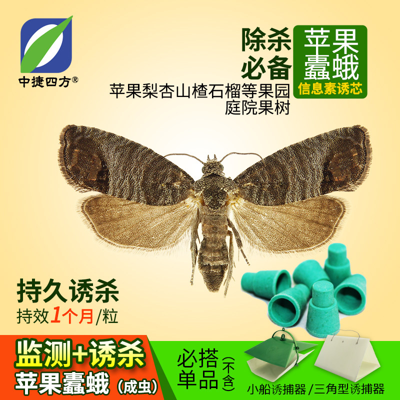 中捷四方苹果蠹蛾诱芯 苹小卷叶蛾 金纹细蛾诱芯苹果树害虫性诱剂