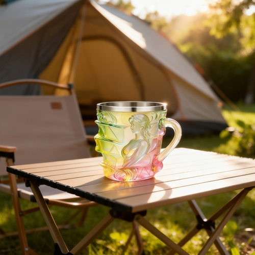 跨境新款热销Painted Book Mug彩绘书杯马克杯咖啡杯