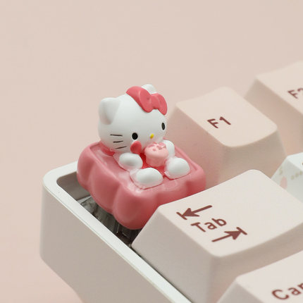 HelloKitty甜点个性键帽可爱机械键盘帽客制化ESC单个键帽礼物女