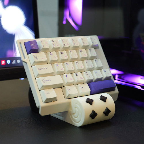 卷纸喵机械键盘收纳架3D打印