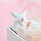 敲敲莓狐狐个性 键帽可爱机械键盘帽客制化ESC单个立体键帽送女礼