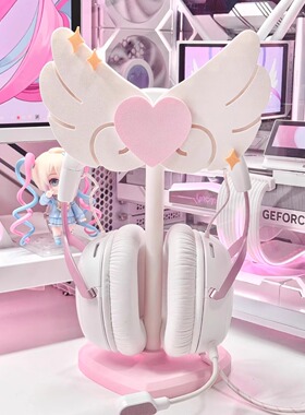美少女战士头戴式耳机支架可爱粉色耳机收纳架游戏桌搭支架女送礼