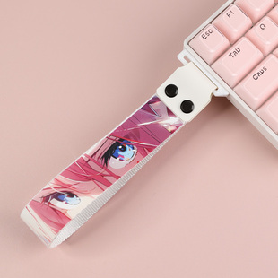 飘带键盘made68挂装饰可爱卡通wooting键盘飘带蕾丝迈丛ace美加狮