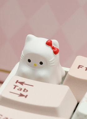 幽灵HelloKitty键帽可爱机械键盘