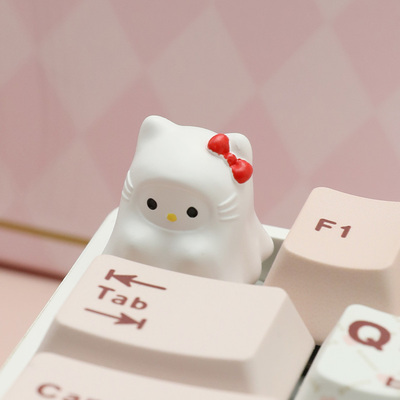 幽灵HelloKitty键帽可爱机械键盘