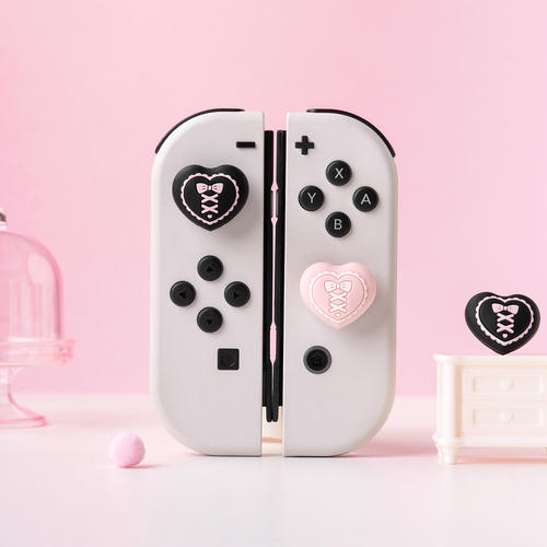 可爱爱心蝴蝶结Switch摇杆帽套装