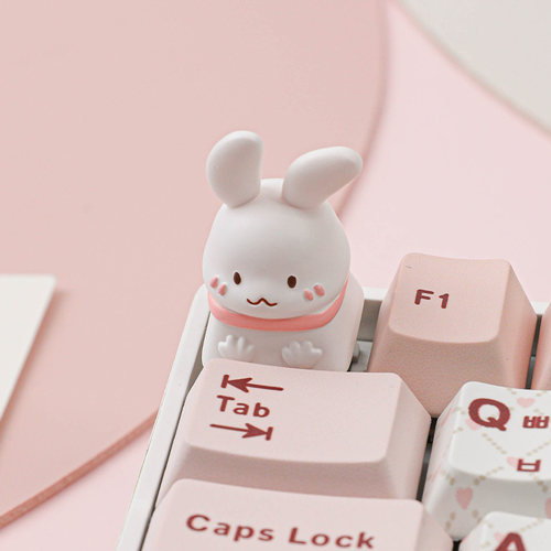 可爱小兔个性机械键盘帽