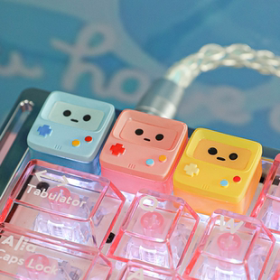 敲敲莓BMO机器人个性键帽可爱卡通透光机械键盘帽单个立体ESC礼物