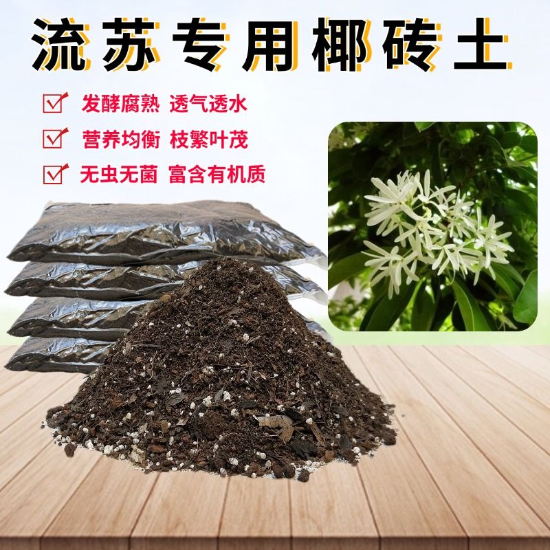 流苏树椰砖土翻换种植土透气图片