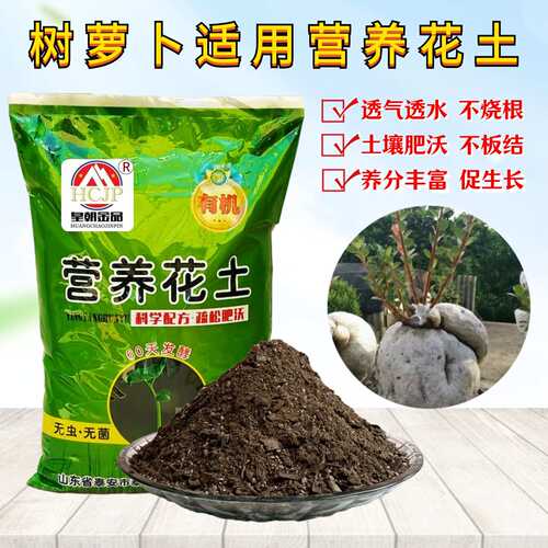 树萝卜营养花土翻换种植土透气