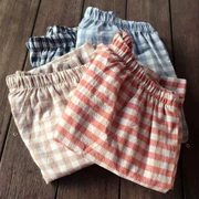 Quần short nữ mùa hè tại nhà Quần cotton nam quần đi biển Nhật Bản không in quần gió nhà pyjama quần cotton - Quần tây