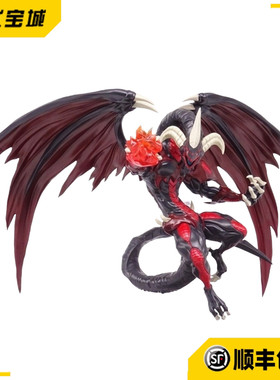 日版正品现货 KONAMI 游戏王 AMUSEMENT 暗红恶魔龙 手办景品摆件